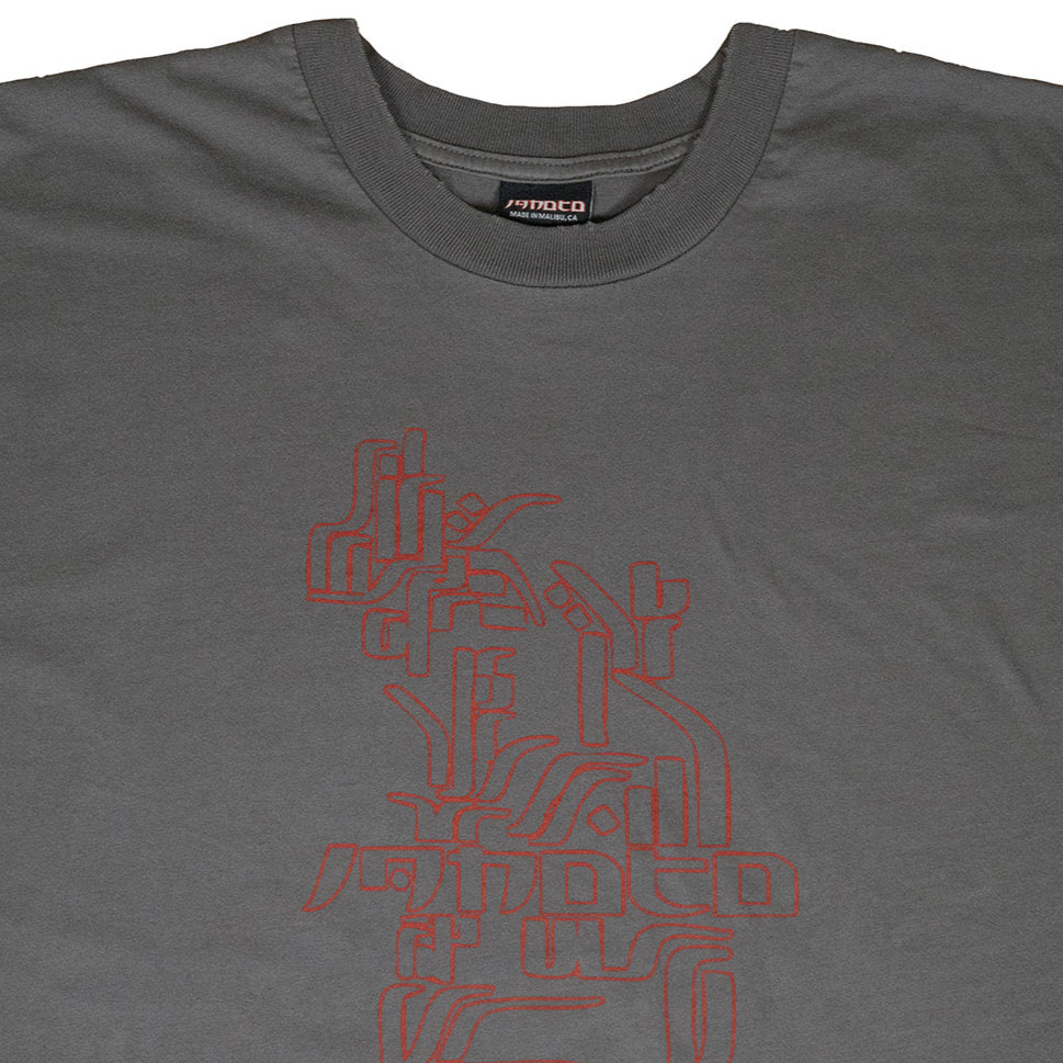 GRAY GLYPH  T SHIRT